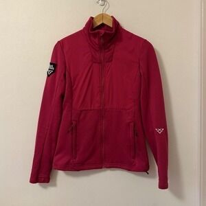 Black Crows Technical Full Zip Fleece Mid Layer Jacket in Pink | Size Medium